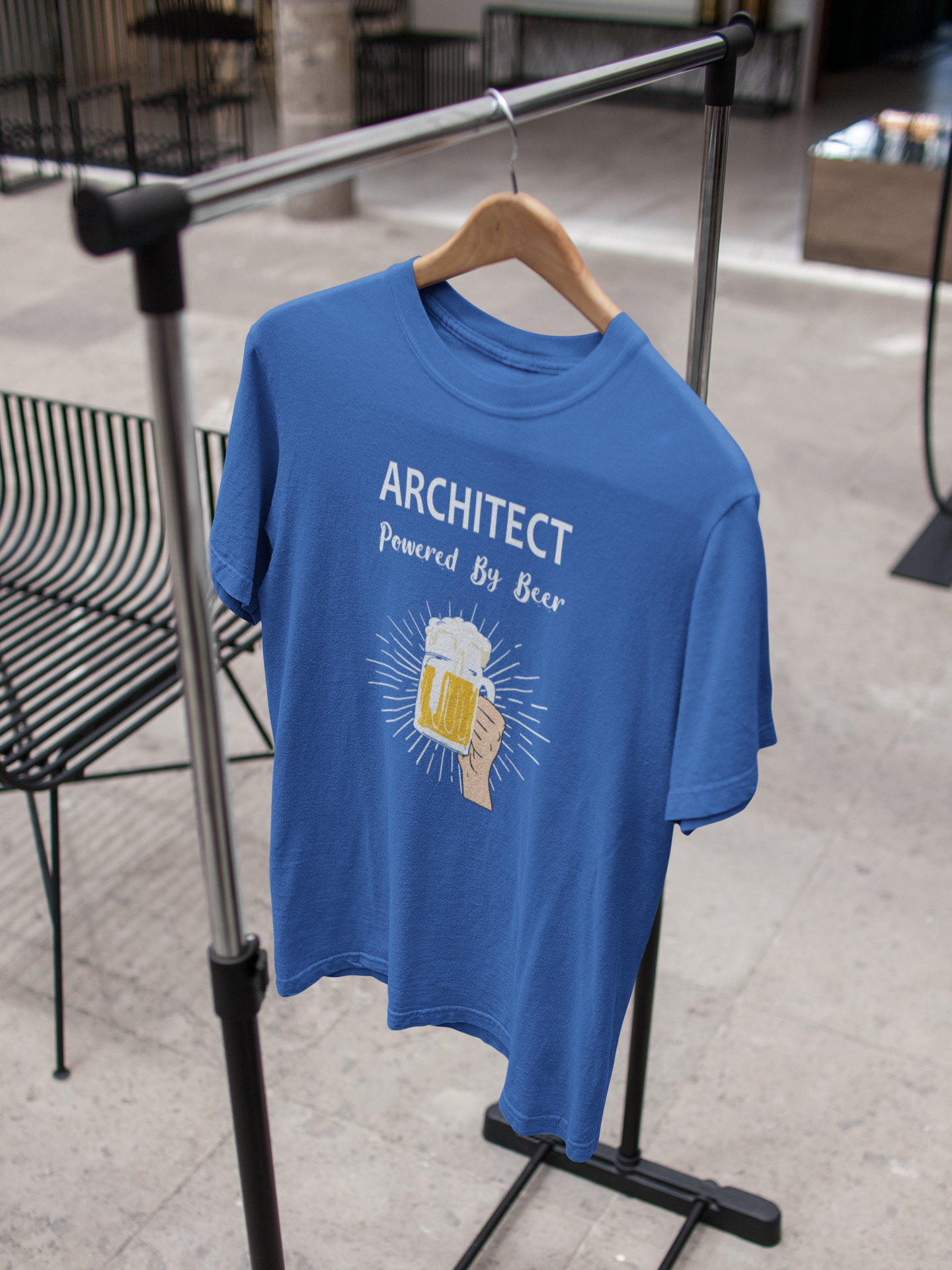 Beer Architect Profession Mens Half Sleeves T-shirt- FunkyTeesClub