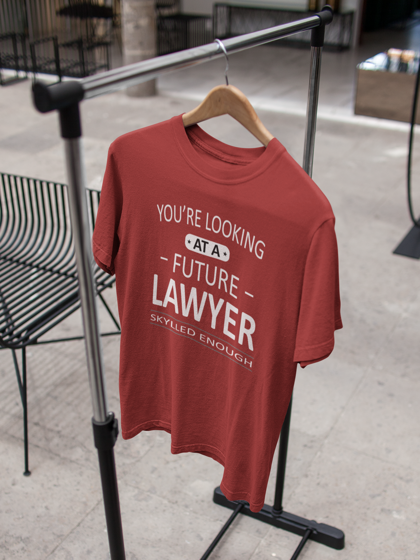 You Are Looking At A Future Lawyer Mens Half Sleeves T-shirt- FunkyTeesClub