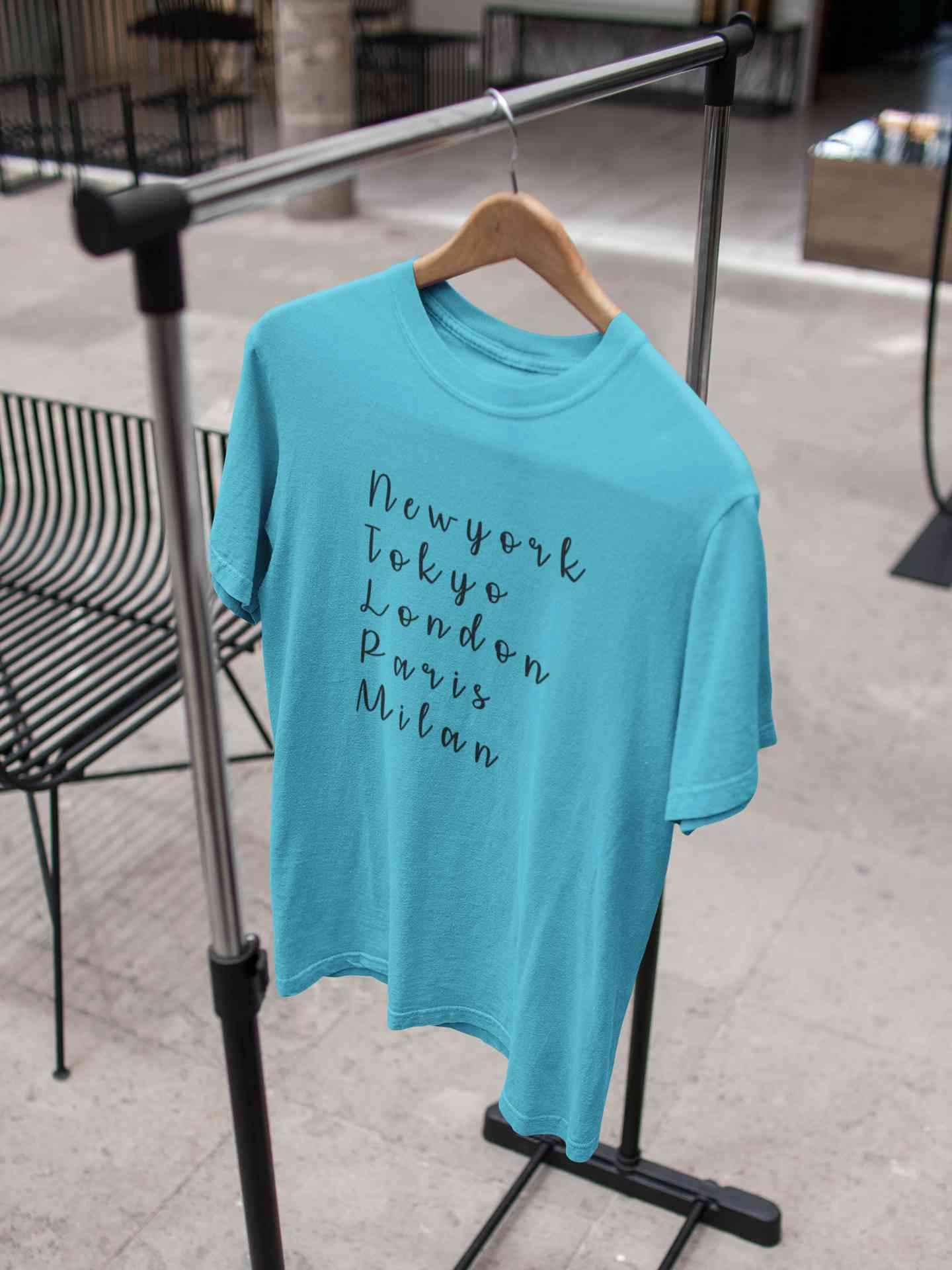 Newyork Tokyo London Paris Milan Mens Half Sleeves T-shirt- FunkyTeesClub