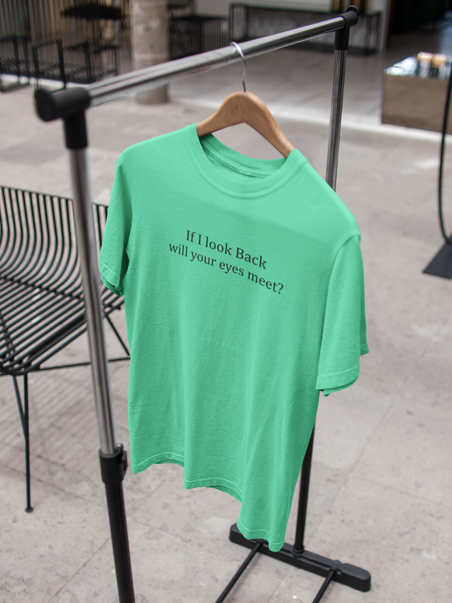 If I Look Back Will Your Eyes Meet Women Half Sleeves T-shirt- FunkyTeesClub