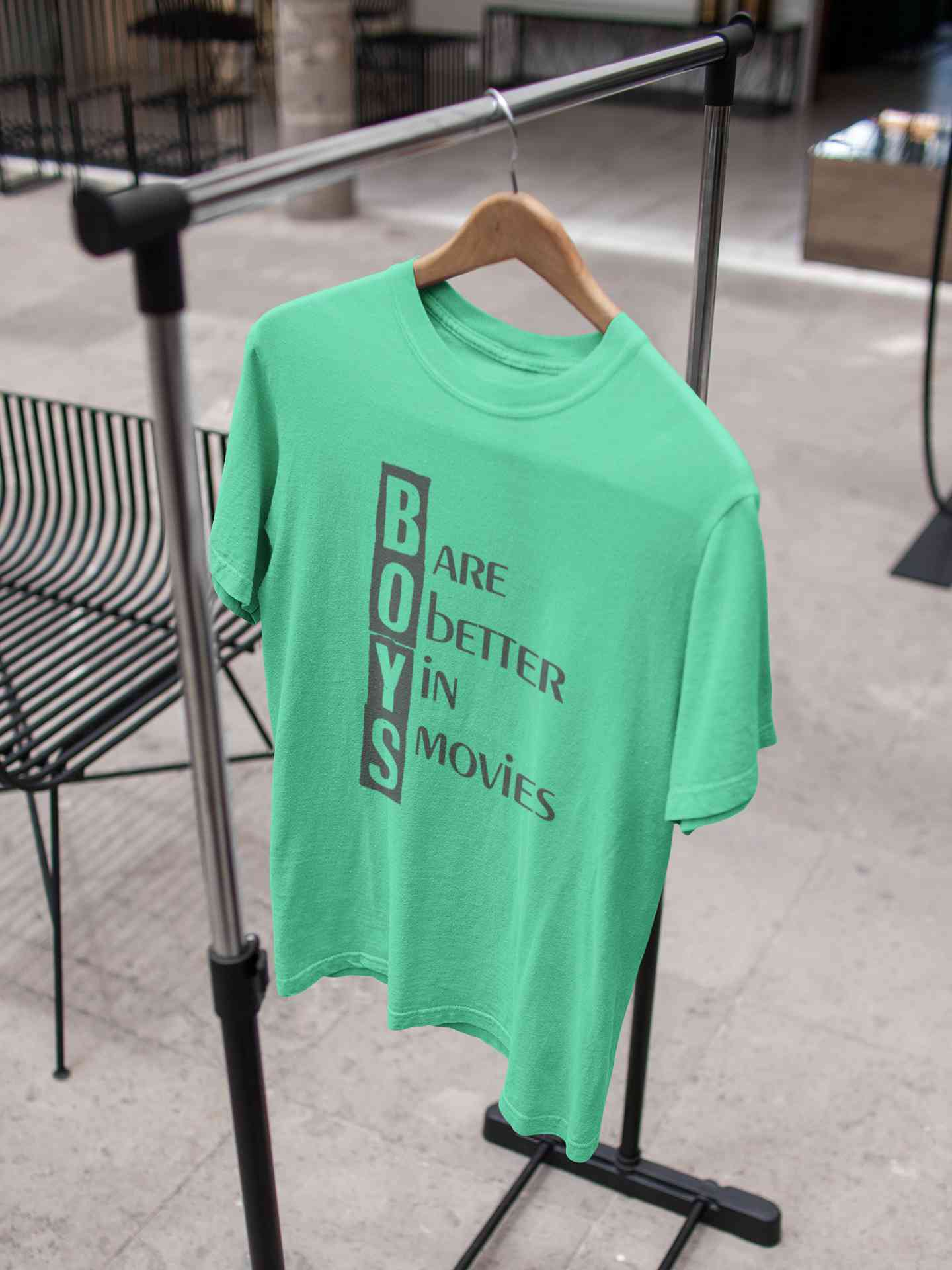 Boys Are Better In Movies Typography Mens Half Sleeves T-shirt- FunkyTeesClub