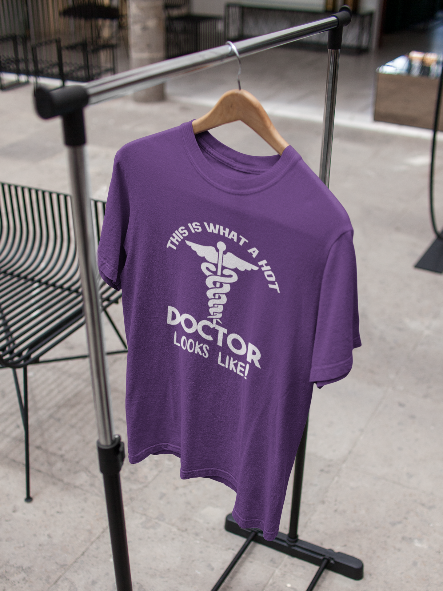 This Is What A Hot Doctor Looks Like Women Half Sleeves T-shirt- FunkyTeesClub