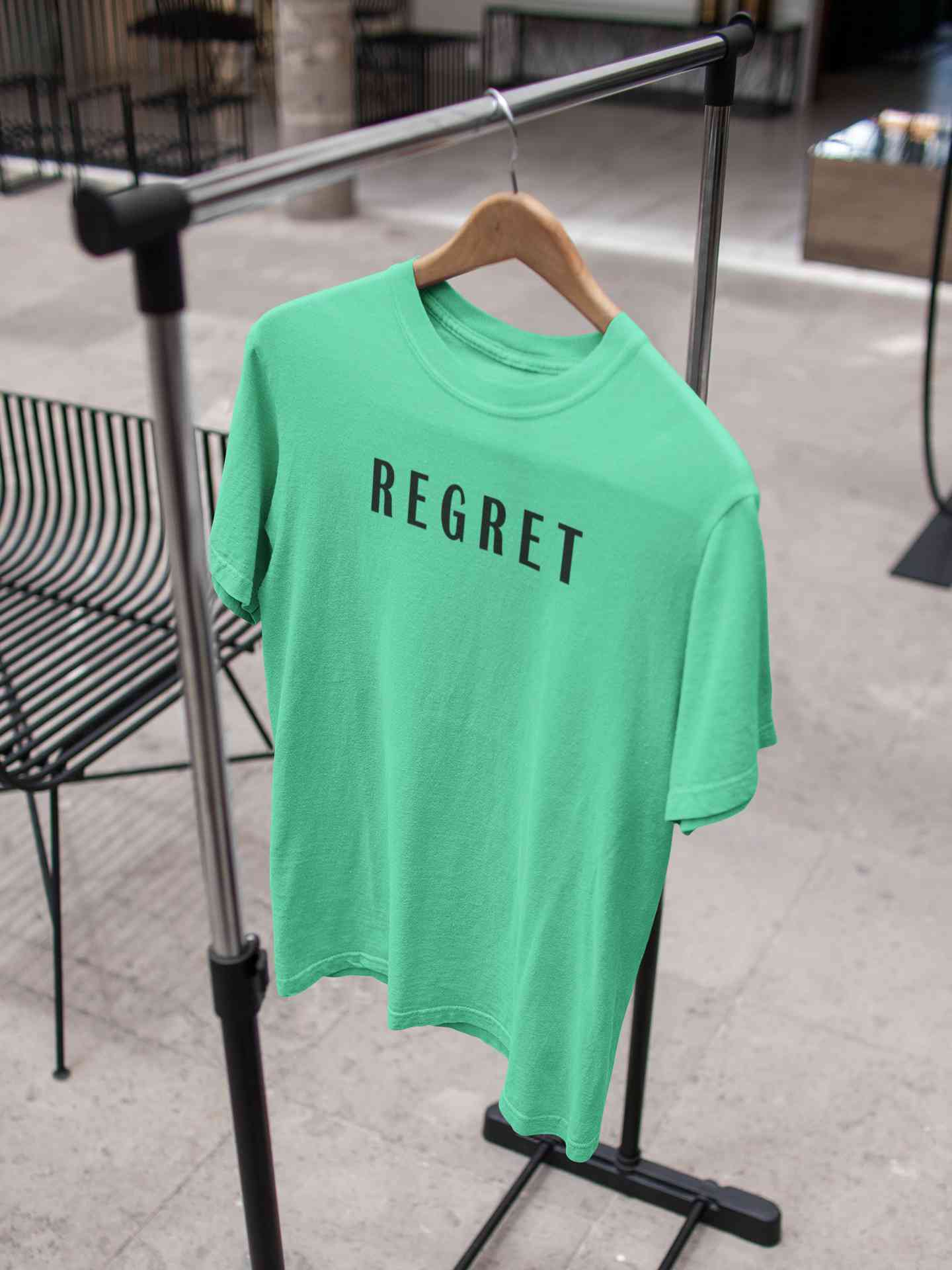 Regret Women Half Sleeves T-shirt- FunkyTeesClub