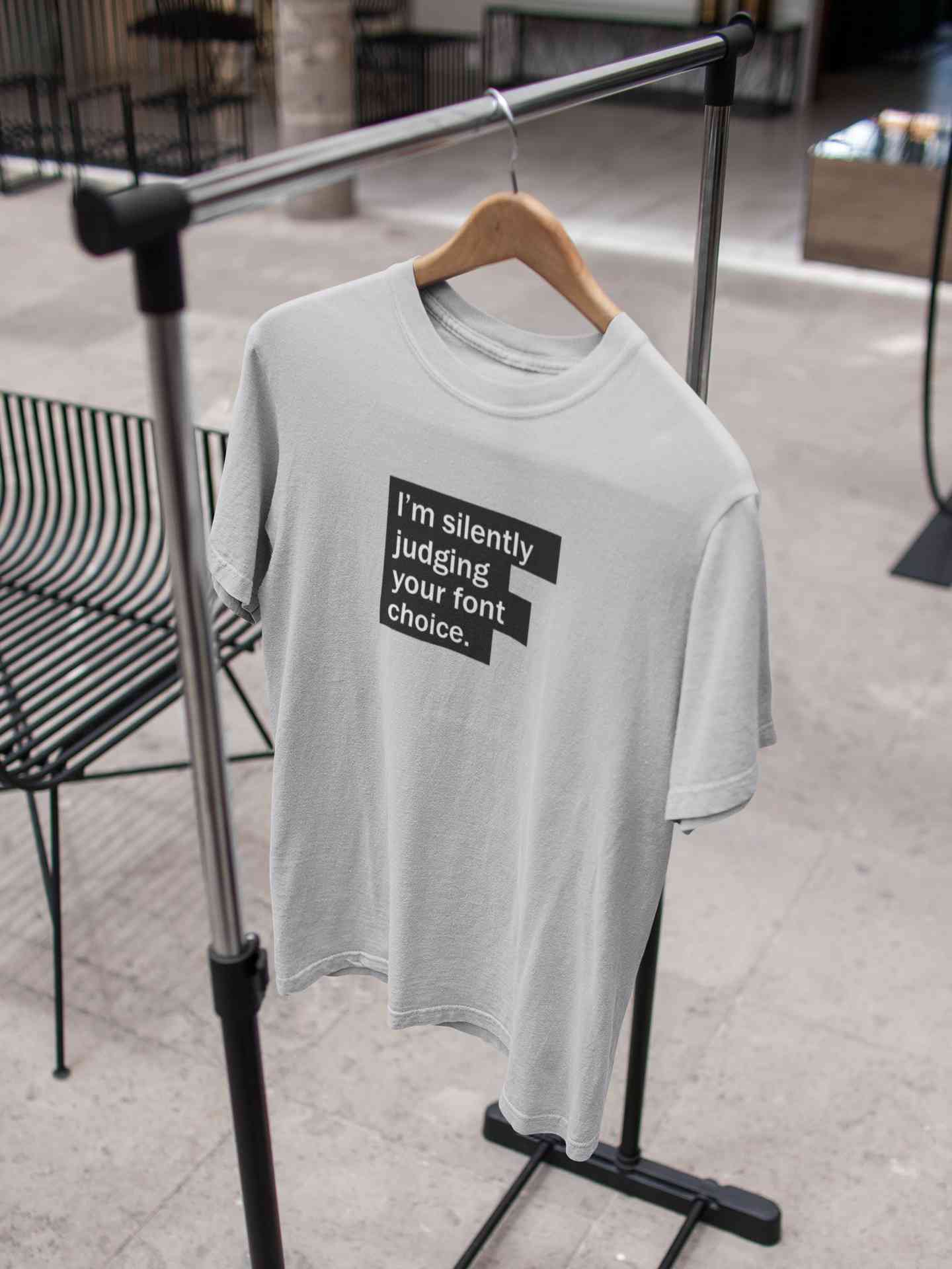 Font Choice Mens Half Sleeves T-shirt- FunkyTeesClub