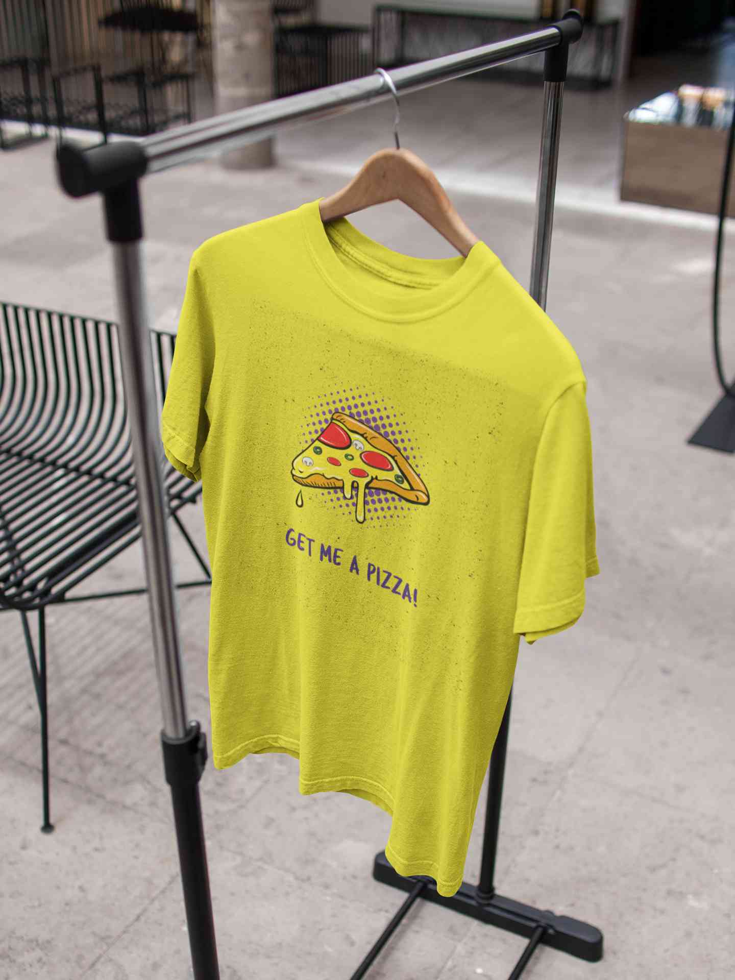 Get Me A Pizza Women Half Sleeves T-shirt- FunkyTeesClub
