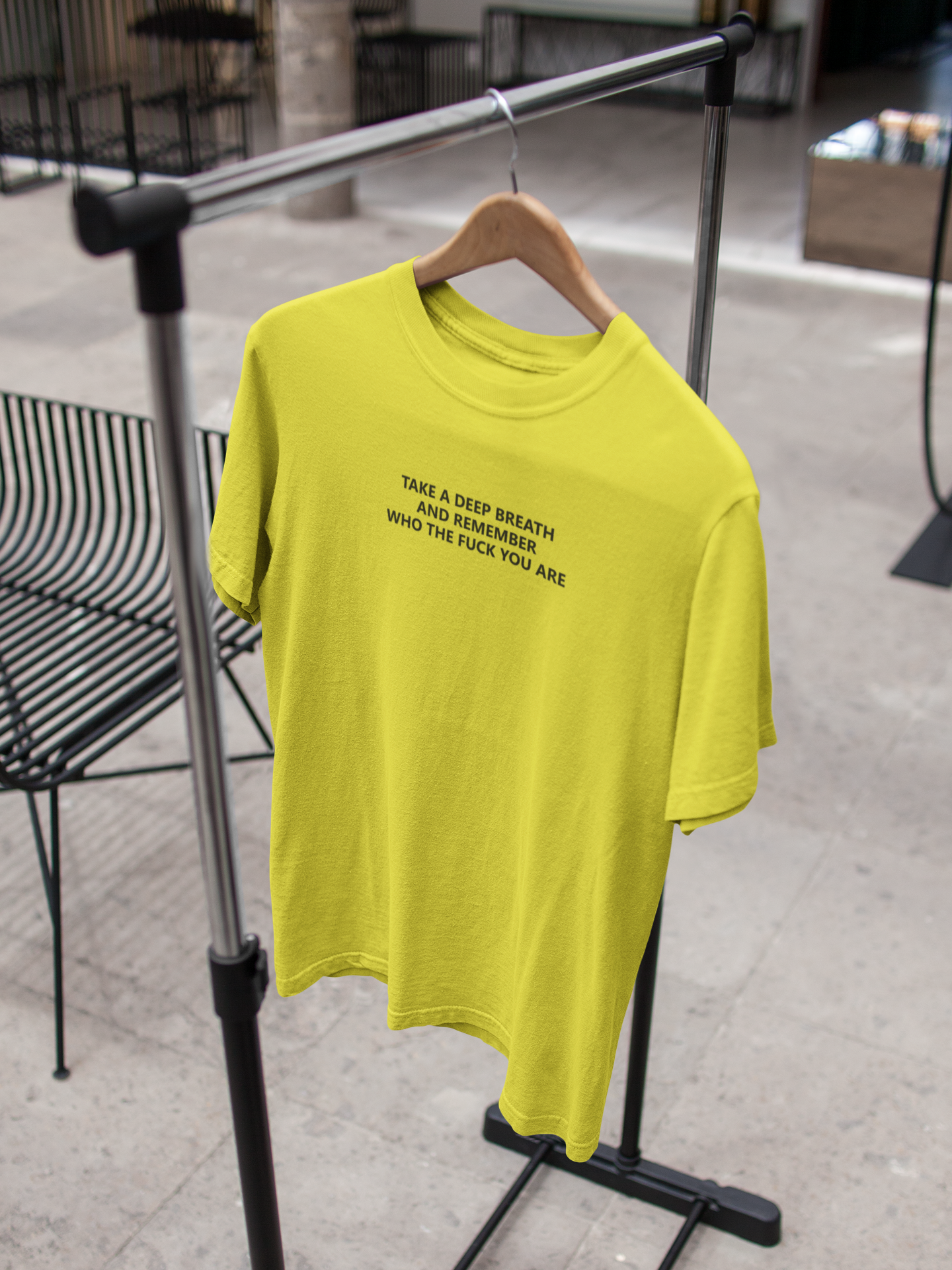 Take A Deep Breath And Remember Who The Fuck You Are Women Half Sleeves T-shirt- FunkyTeesClub