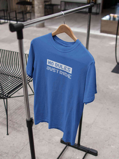 No Rules Just Ride Women Half Sleeves T-shirt- FunkyTeesClub