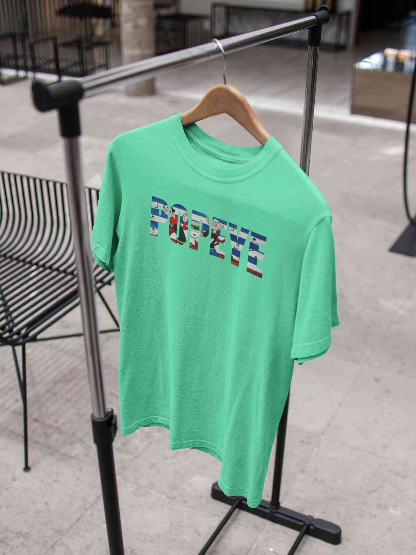 Popeye Mens Half Sleeves T-shirt- FunkyTeesClub