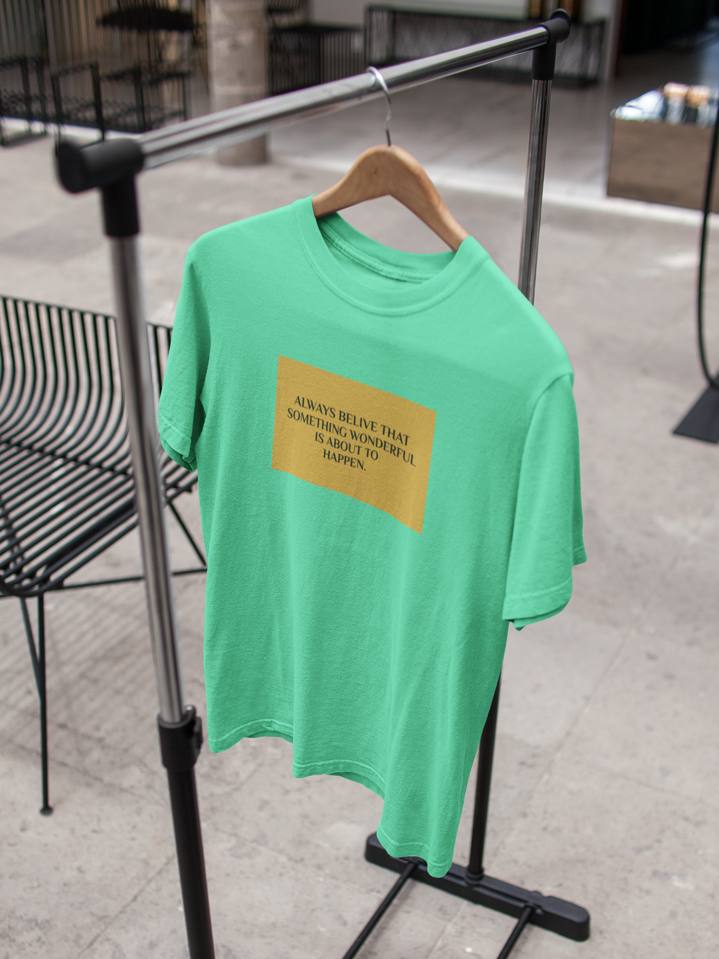 Always Believe Quotes Mens Half Sleeves T-shirt- FunkyTeesClub