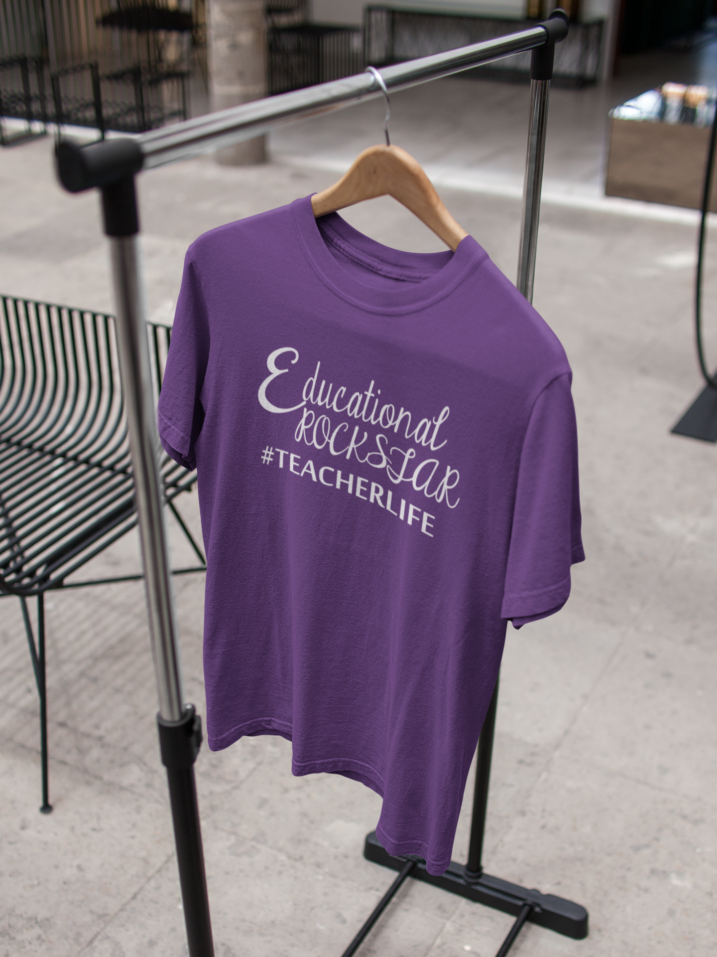 Educational Rockstar Teacher Women Half Sleeves T-shirt- FunkyTeesClub