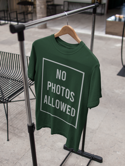 No Photos Allowed Shushant Singh Rajput Celebrity T-shirt- FunkyTeesClub