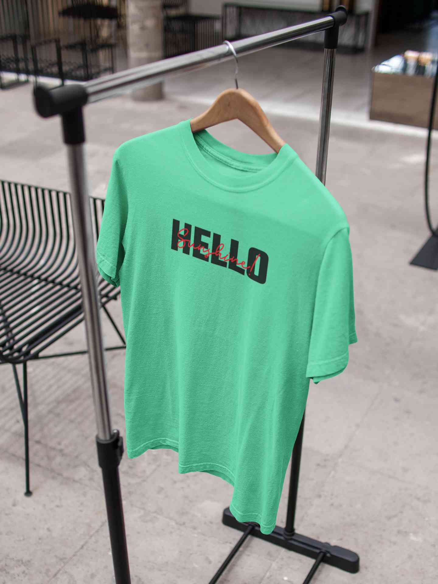 Hello Sunshine Minimals  Mens Half Sleeves T-shirt- FunkyTeesClub