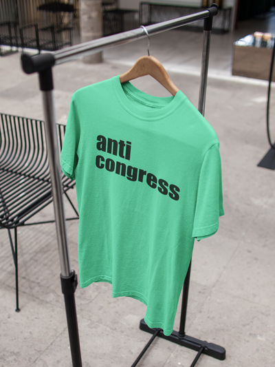 Anti Congress Anti Government Mens Half Sleeves T-shirt- FunkyTeesClub