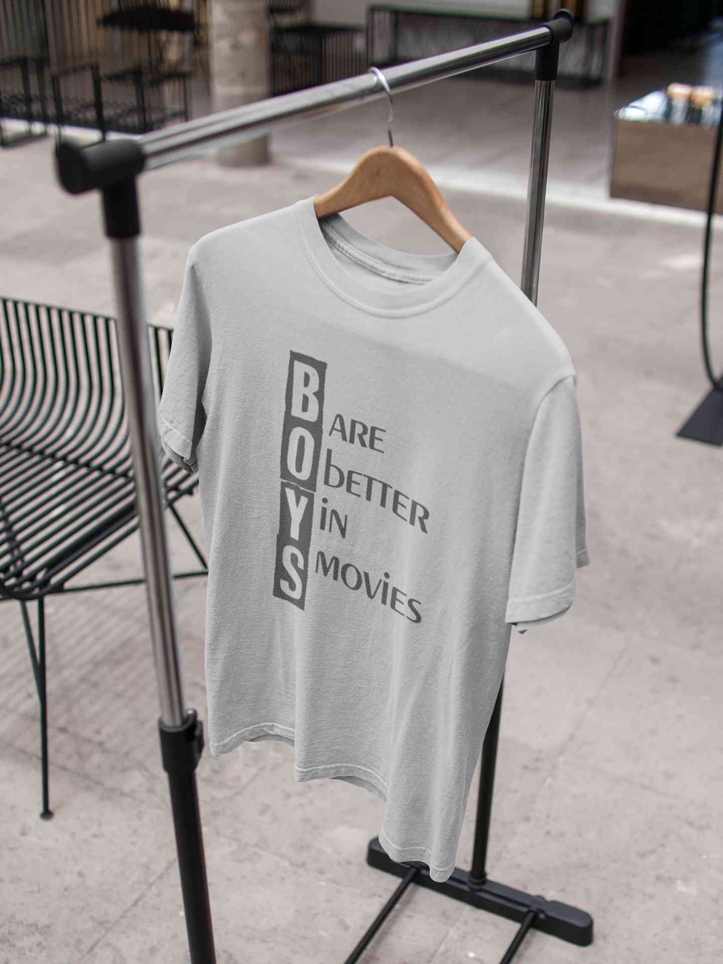 Boys Are Better In Movies Typography Mens Half Sleeves T-shirt- FunkyTeesClub