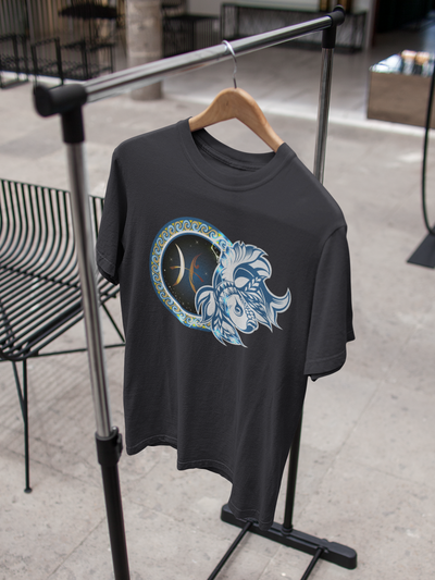 Pisces Zodiac Sign Women Half Sleeves T-shirt- FunkyTeesClub