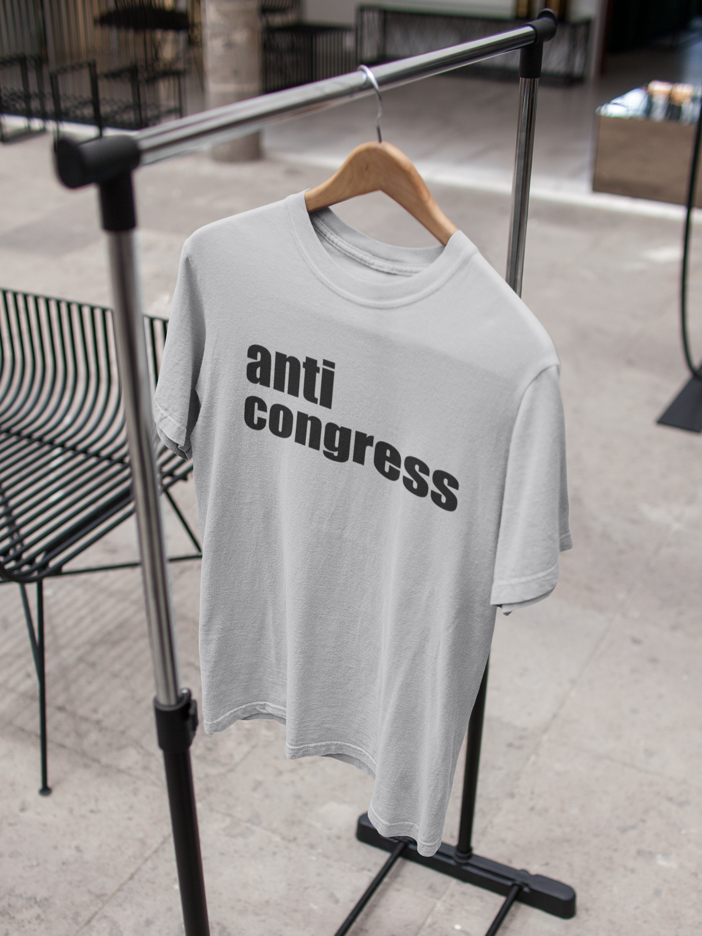 Anti Congress Anti Government Mens Half Sleeves T-shirt- FunkyTeesClub