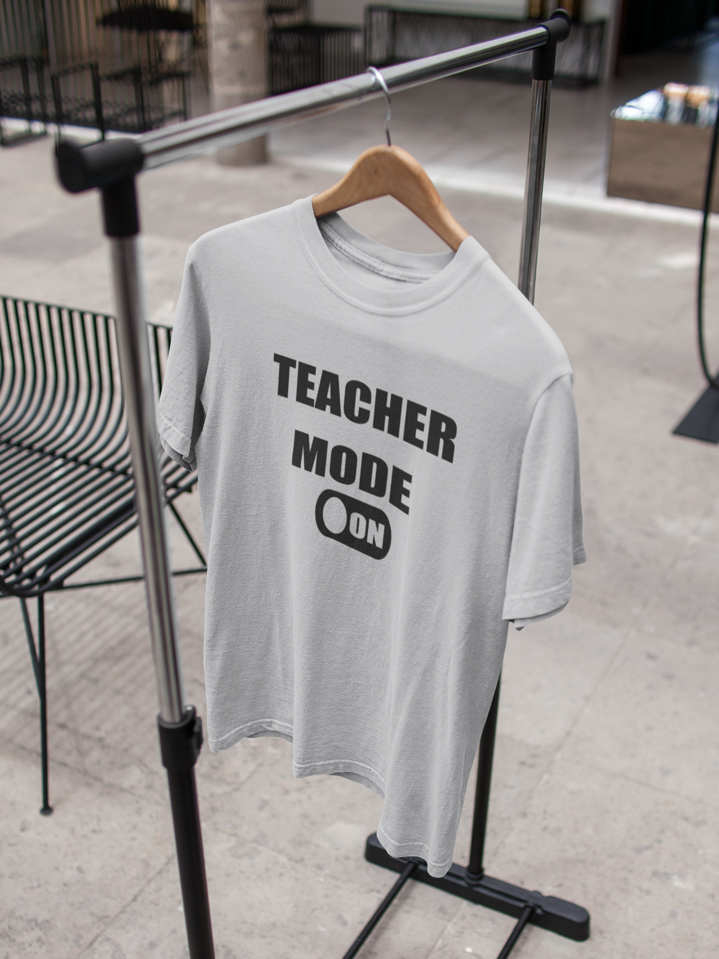 Teacher Mode On Mens Half Sleeves T-shirt- FunkyTeesClub