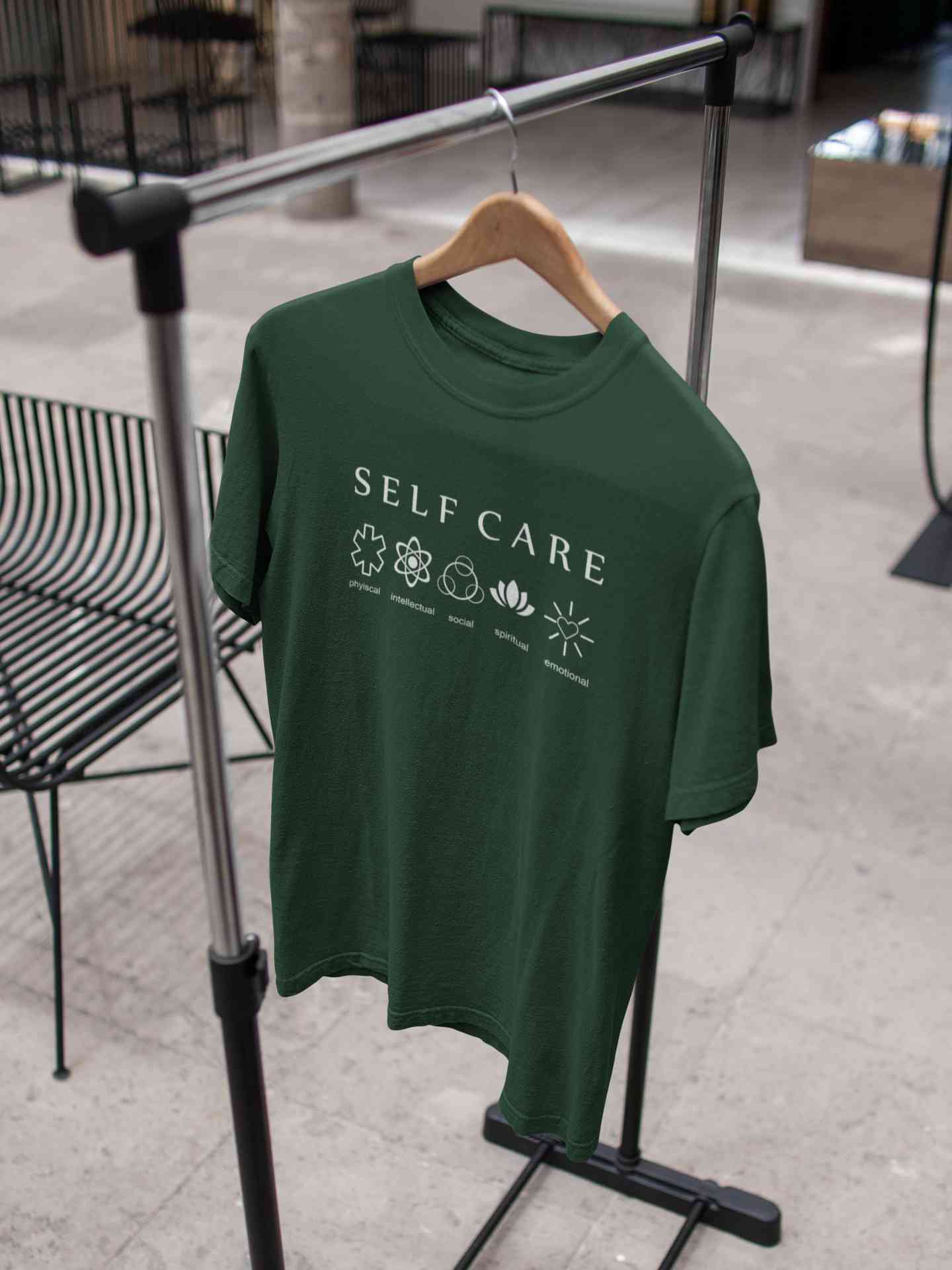 Self Care Mens Half Sleeves T-shirt- FunkyTeesClub
