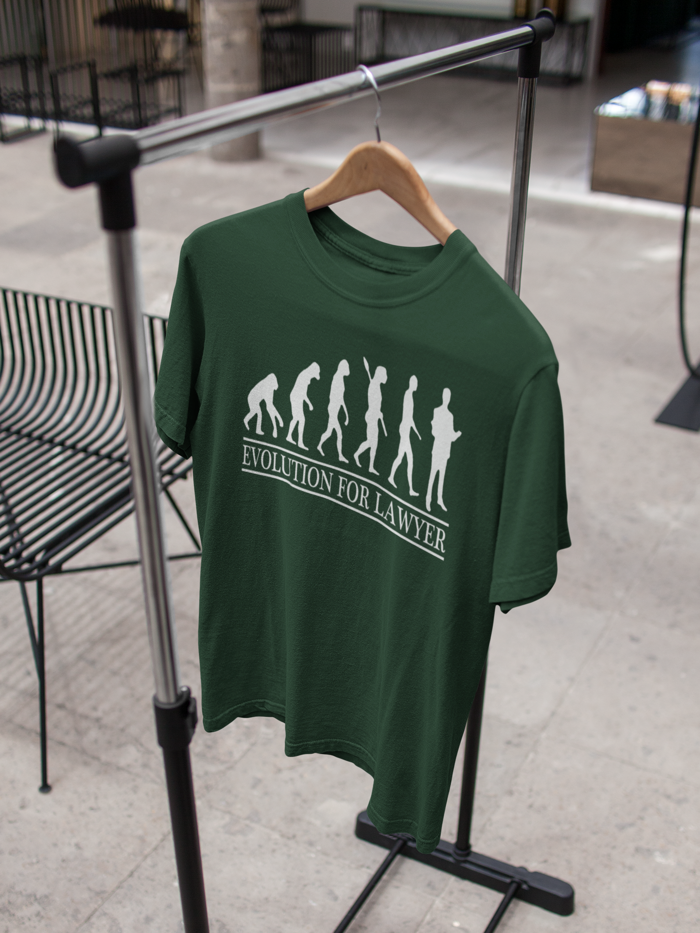 Lawyer Evolution  Mens Half Sleeves T-shirt- FunkyTeesClub