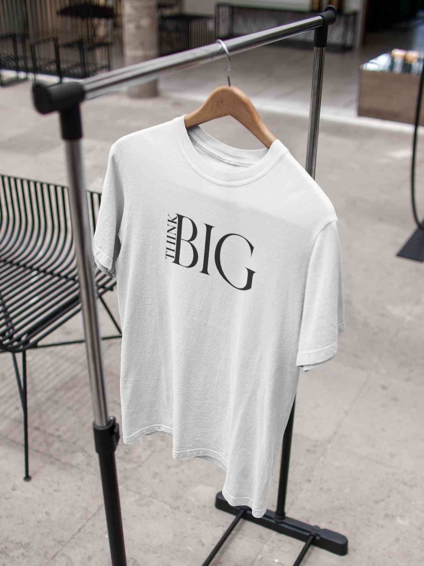 Think Big Typography Women Half Sleeves T-shirt- FunkyTeesClub