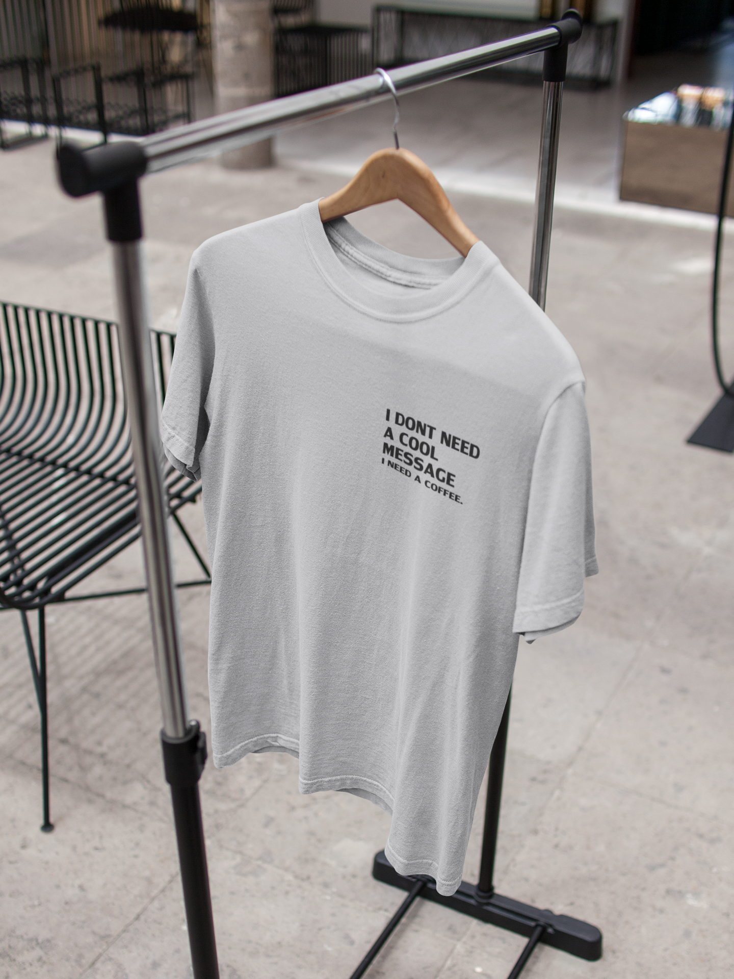 I Dont Need A Cool Message I Need A Coffee Aima Baig Celebrity T-shirt- FunkyTeesClub
