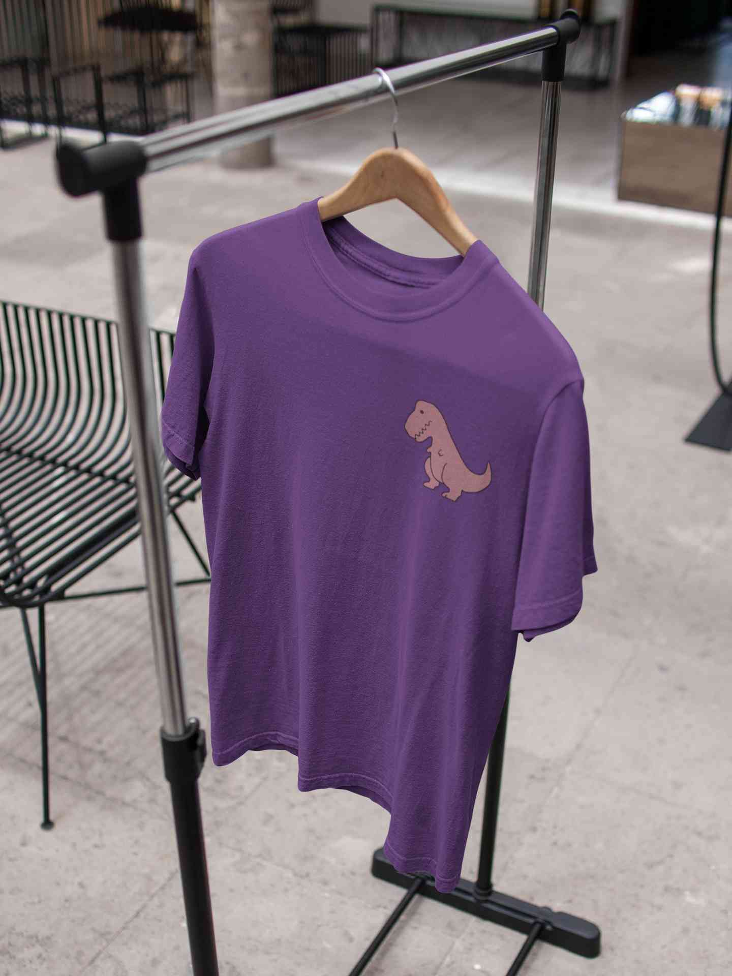 T-Rex Pocket Mens Half Sleeves T-shirt- FunkyTeesClub