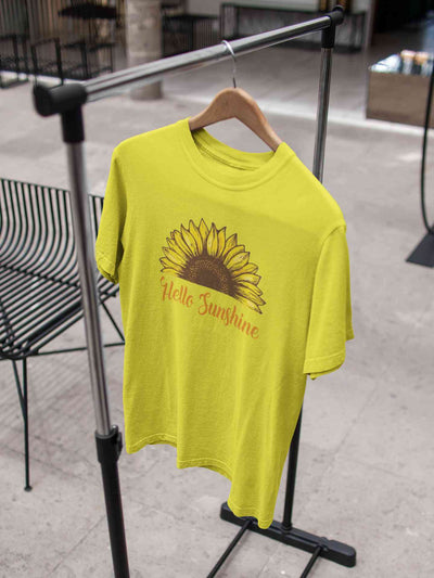 Hello Sunshine Mens Half Sleeves T-shirt- FunkyTeesClub