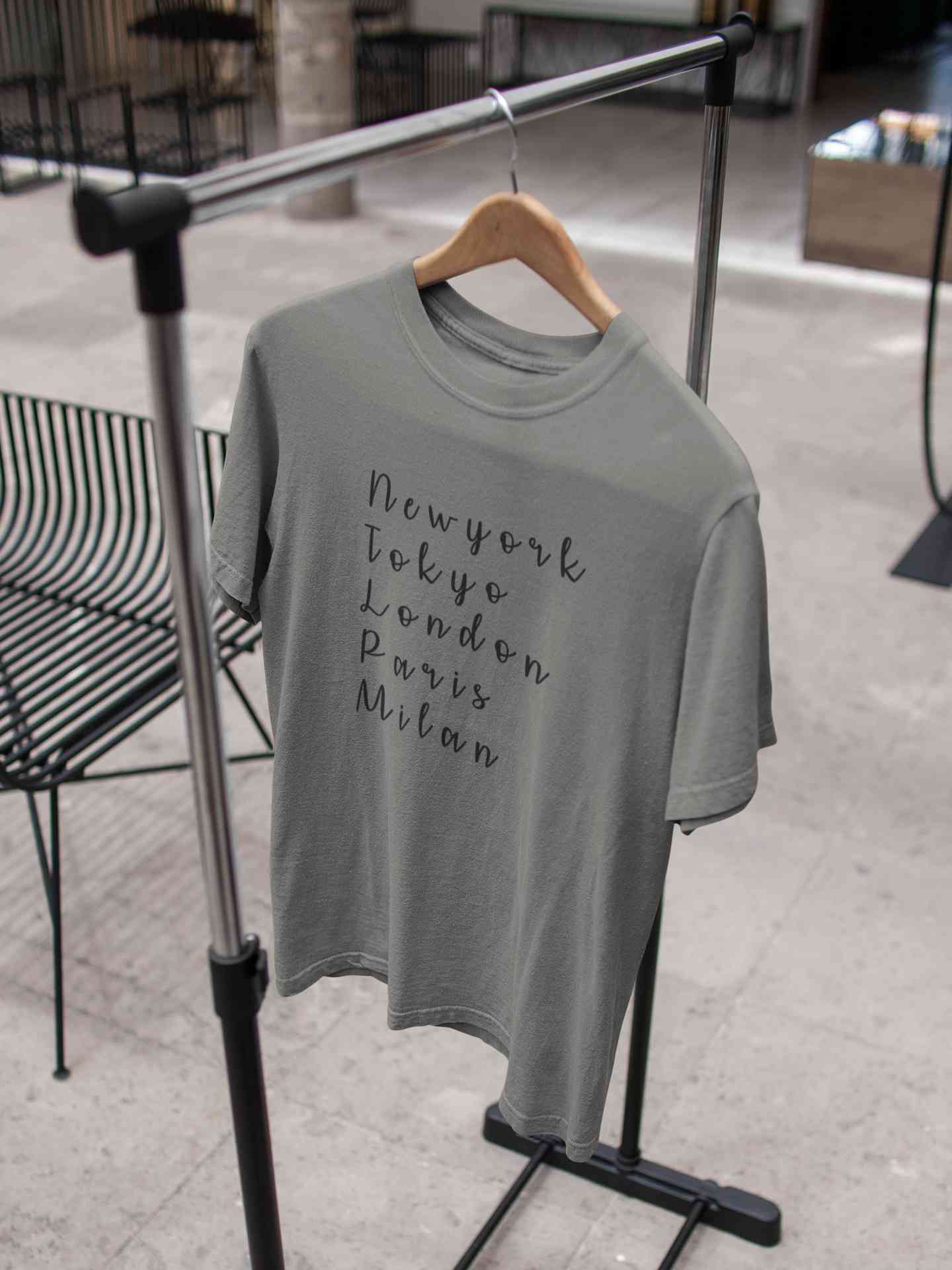 Newyork Tokyo London Paris Milan Mens Half Sleeves T-shirt- FunkyTeesClub