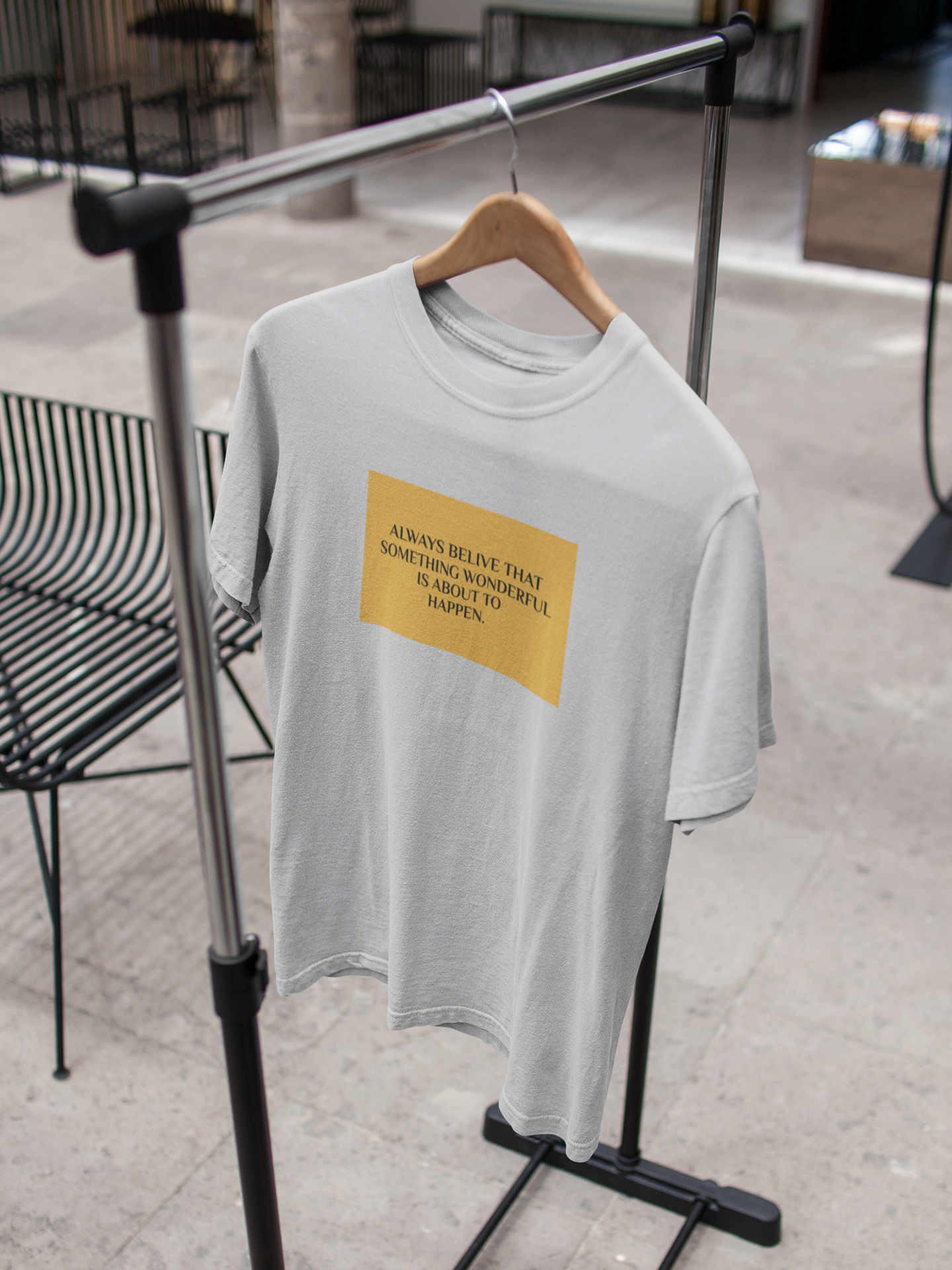 Always Believe Quotes Mens Half Sleeves T-shirt- FunkyTeesClub