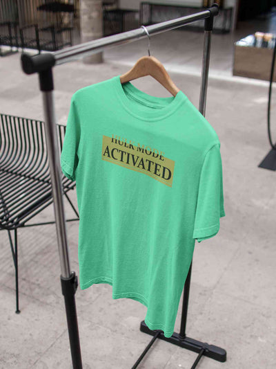 Hulk Mode Activated  Typography Women Half Sleeves T-shirt- FunkyTeesClub