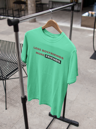 Less Boyfriends More Friends Kangana Ranaut Celebrity T-shirt- FunkyTeesClub