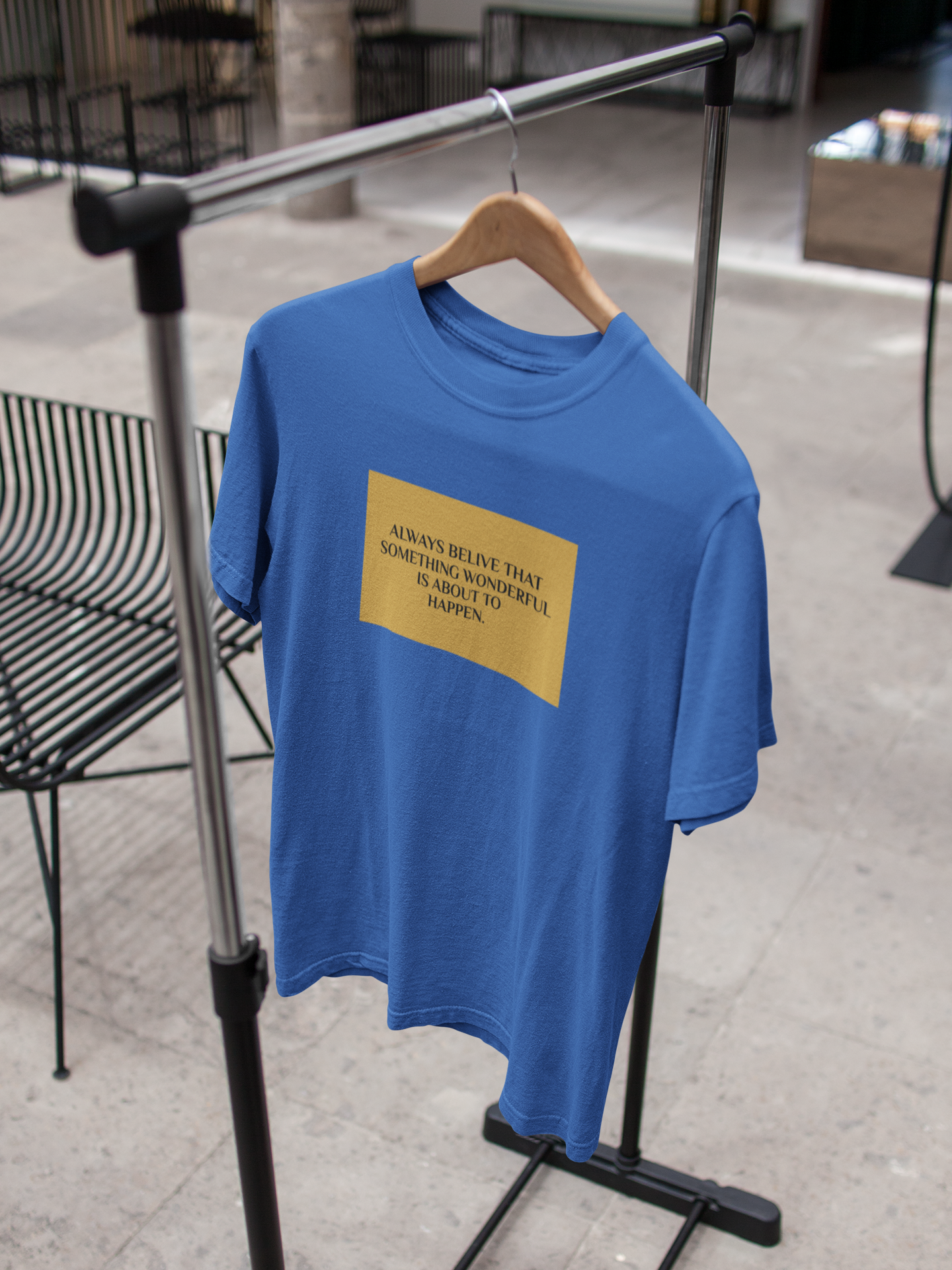 Always Believe Quotes Mens Half Sleeves T-shirt- FunkyTeesClub