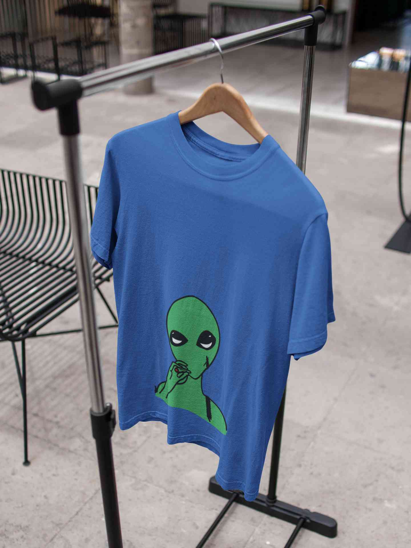 Alien Smoking Women Half Sleeves T-shirt- FunkyTeesClub