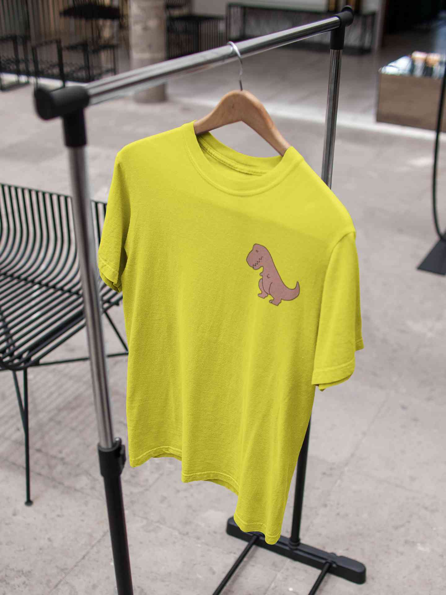 T-Rex Pocket Mens Half Sleeves T-shirt- FunkyTeesClub