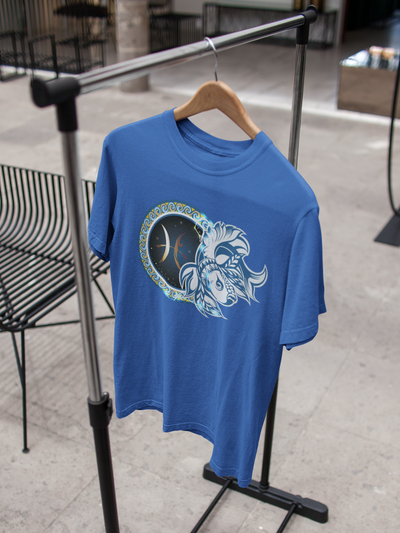 Pisces Zodiac Sign Women Half Sleeves T-shirt- FunkyTeesClub