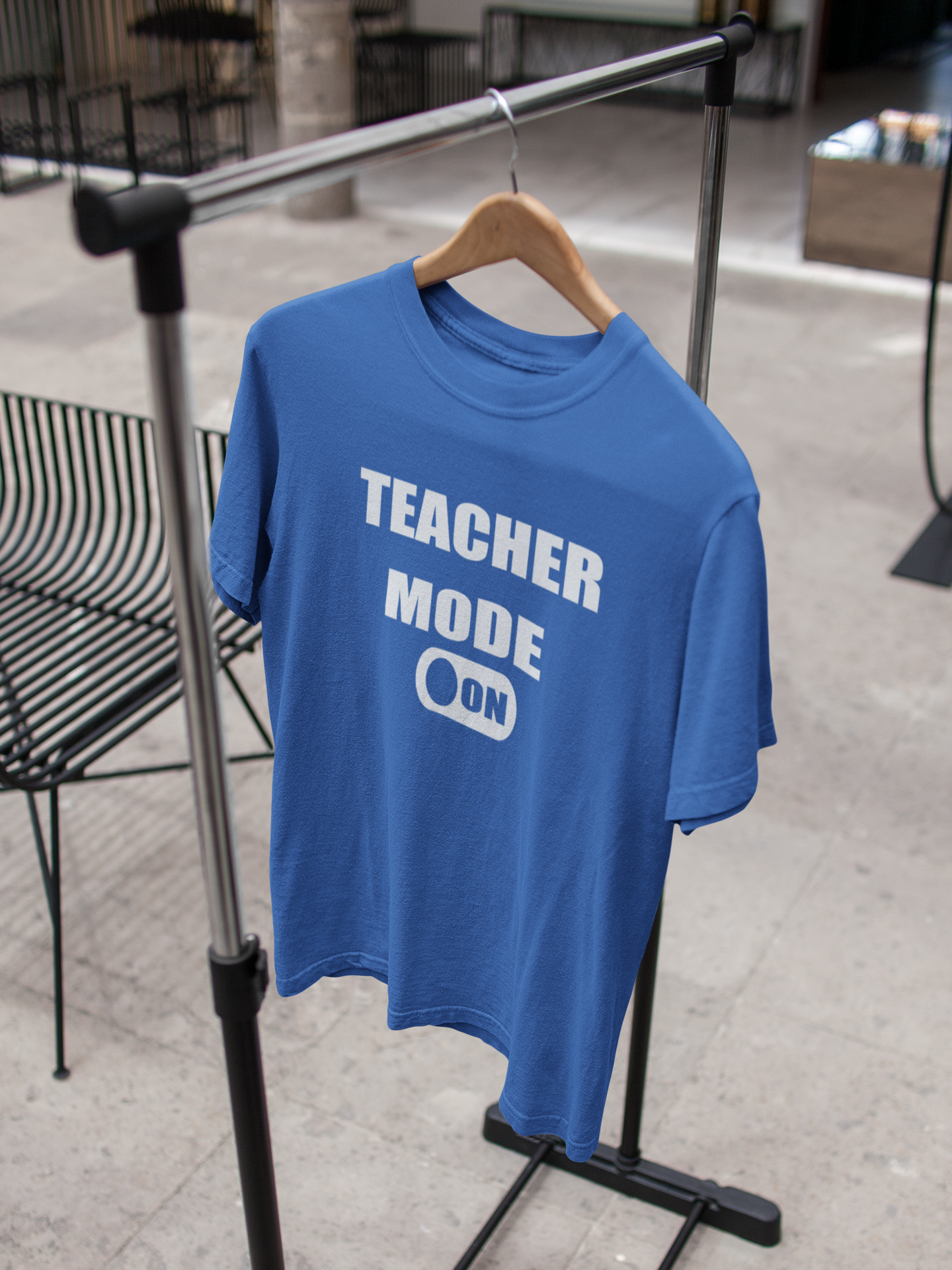 Teacher Mode On Mens Half Sleeves T-shirt- FunkyTeesClub
