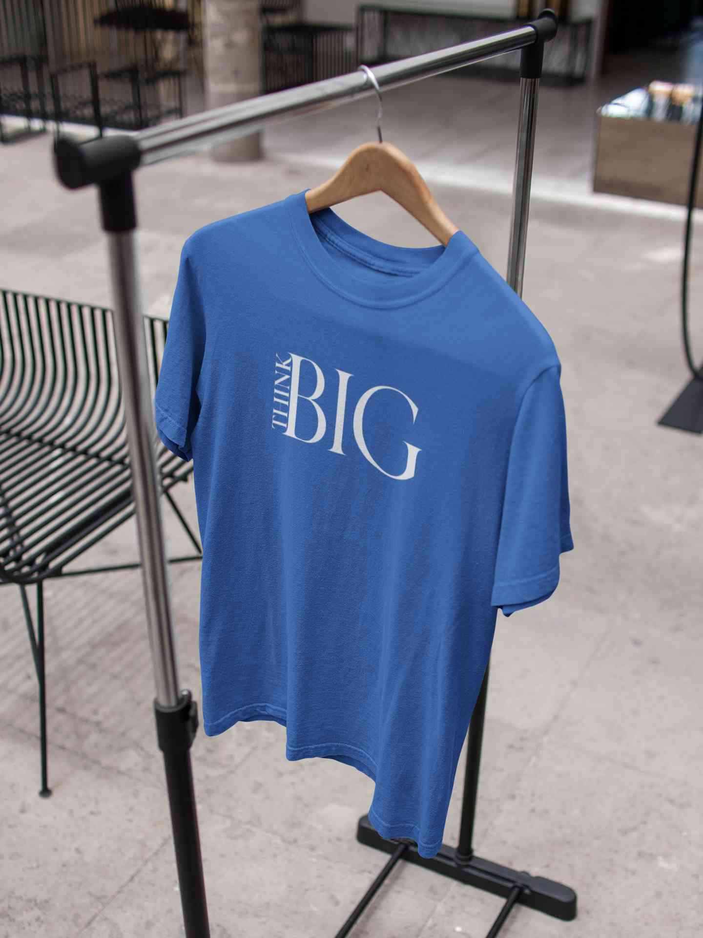 Think Big Typography Women Half Sleeves T-shirt- FunkyTeesClub
