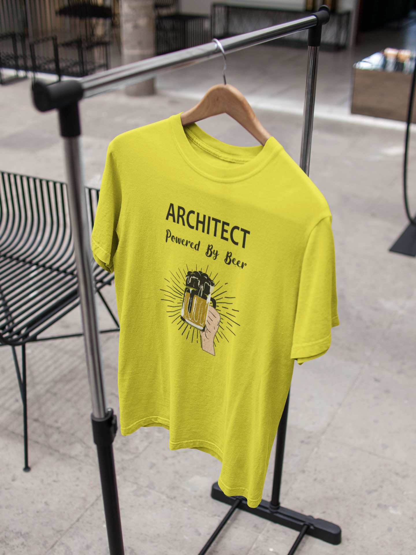 Beer Architect Profession Mens Half Sleeves T-shirt- FunkyTeesClub