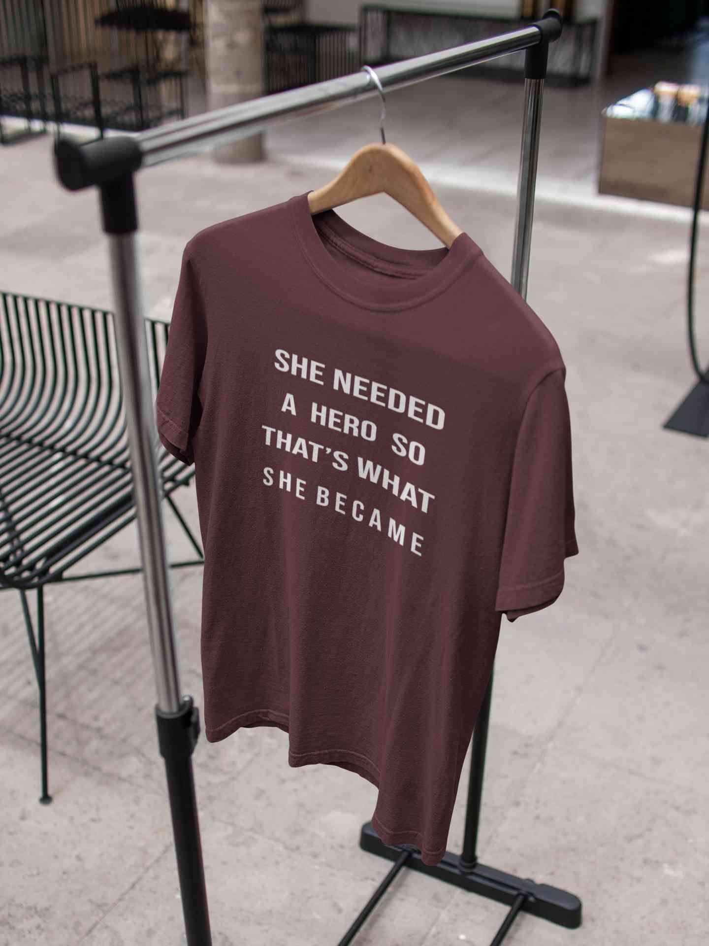She Needed A Hero Thats What She Became Women Half Sleeves T-shirt- FunkyTeesClub