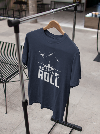 This Is How We Roll Pilot Women Half Sleeves T-shirt- FunkyTeesClub