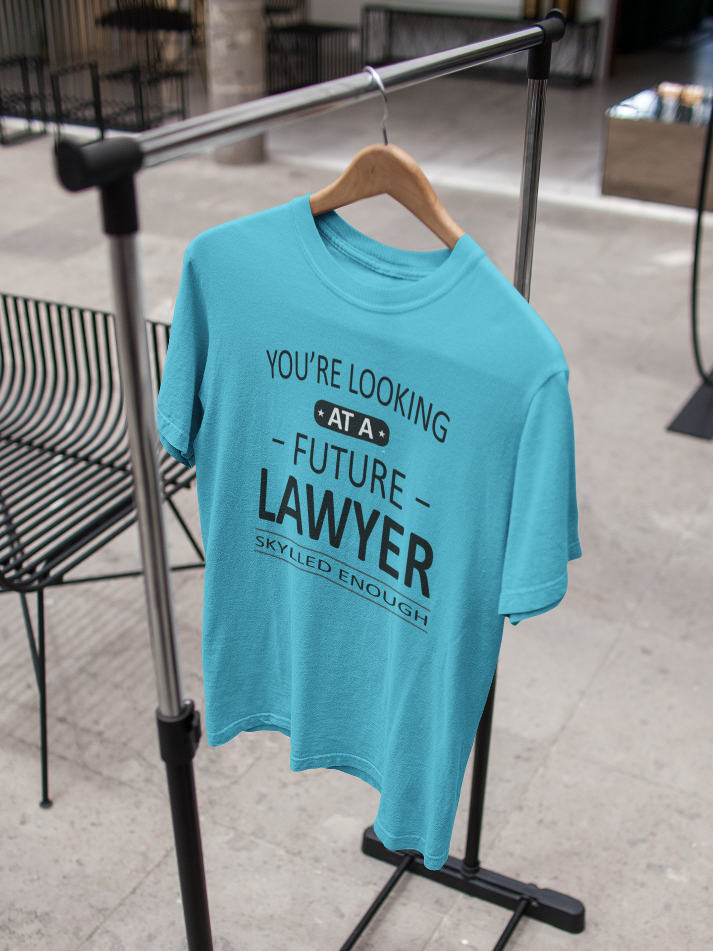 You Are Looking At A Future Lawyer Mens Half Sleeves T-shirt- FunkyTeesClub