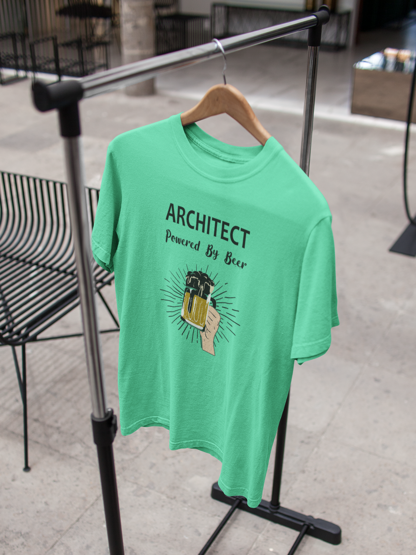 Beer Architect Profession Mens Half Sleeves T-shirt- FunkyTeesClub