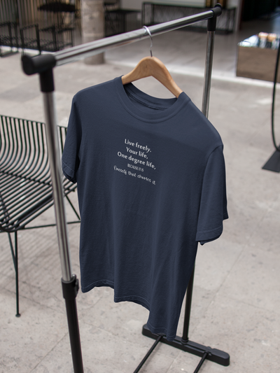 Live Freely Quotes Mens Half Sleeves T-shirt- FunkyTeesClub