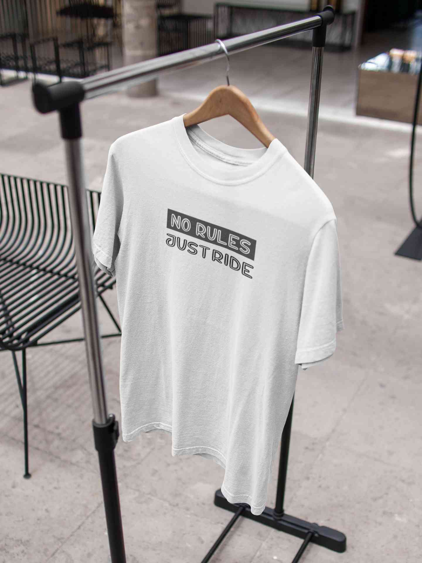 No Rules Just Ride Women Half Sleeves T-shirt- FunkyTeesClub