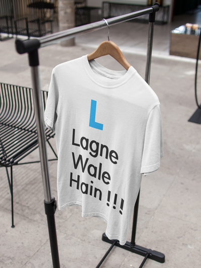 L Lagne Wale Hain Kartik Aryaan Celebrity T-shirt- FunkyTeesClub