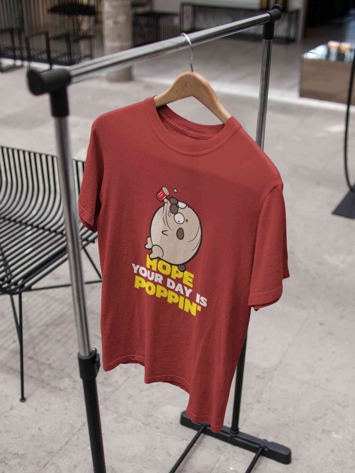 Hope Your Day Is Popin Funny Women Half Sleeves T-shirt- FunkyTeesClub
