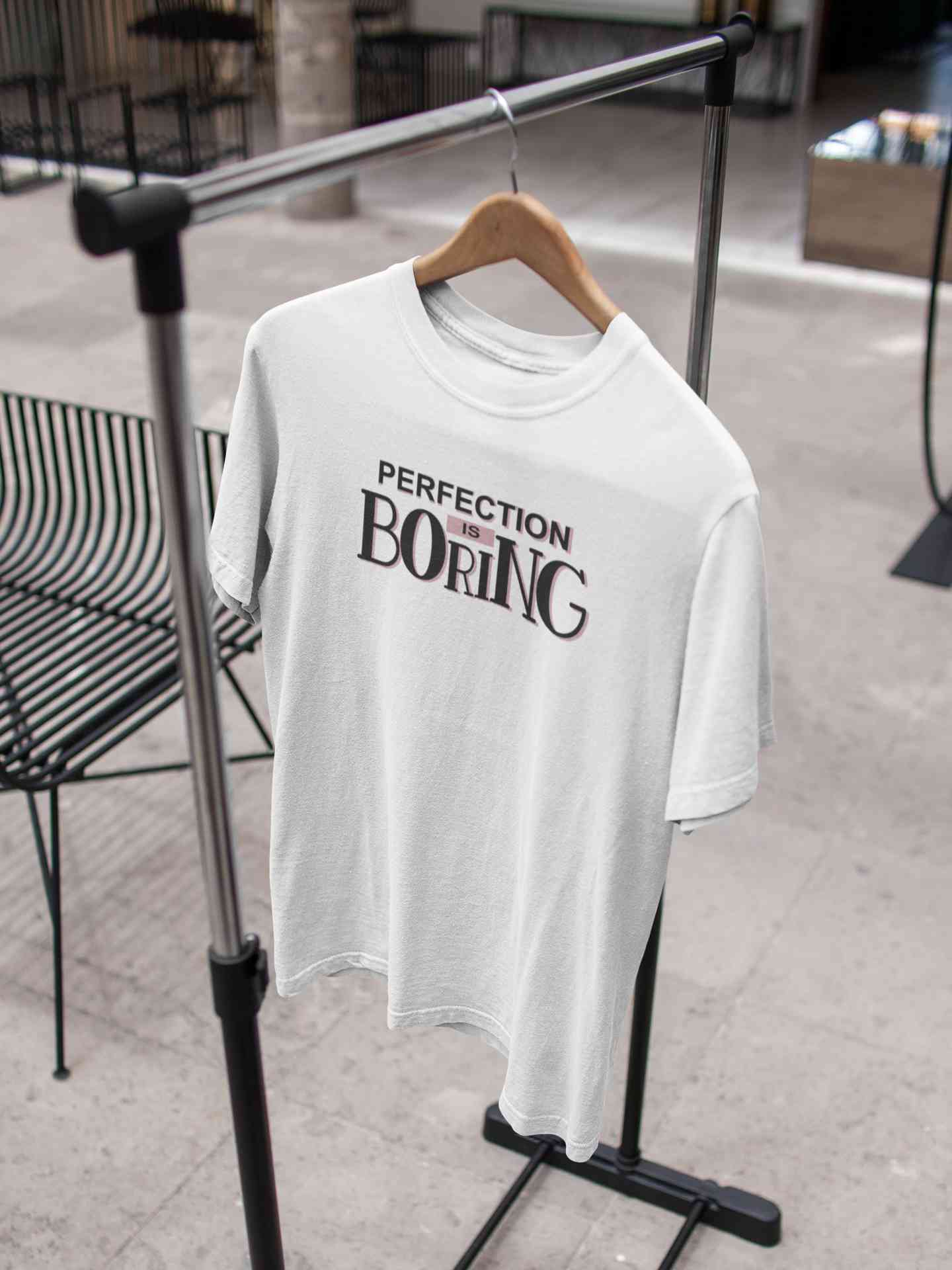 Perfection Is Boring Women Half Sleeves T-shirt- FunkyTeesClub