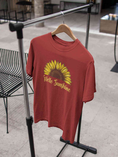 Hello Sunshine Mens Half Sleeves T-shirt- FunkyTeesClub