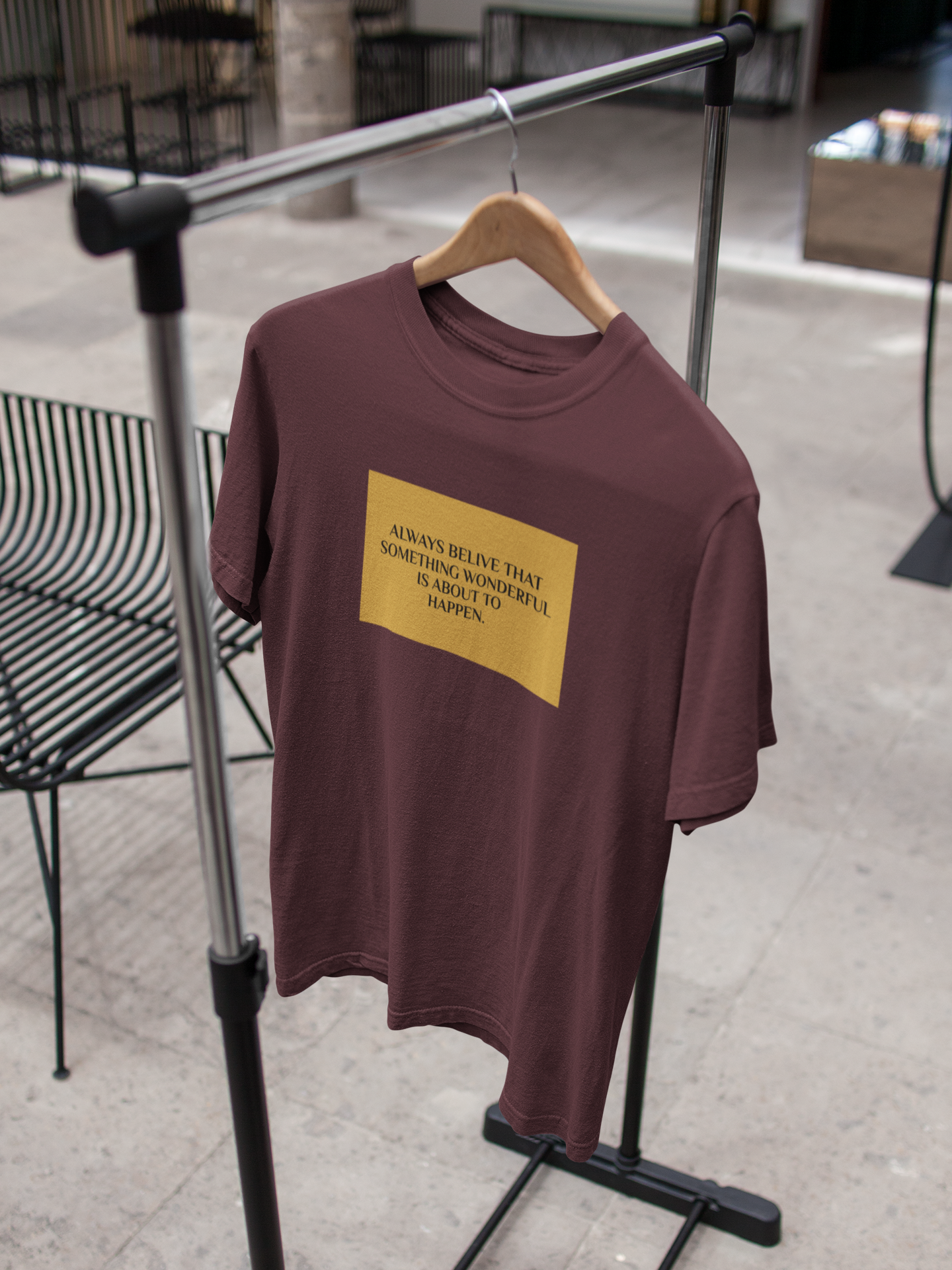 Always Believe Quotes Mens Half Sleeves T-shirt- FunkyTeesClub