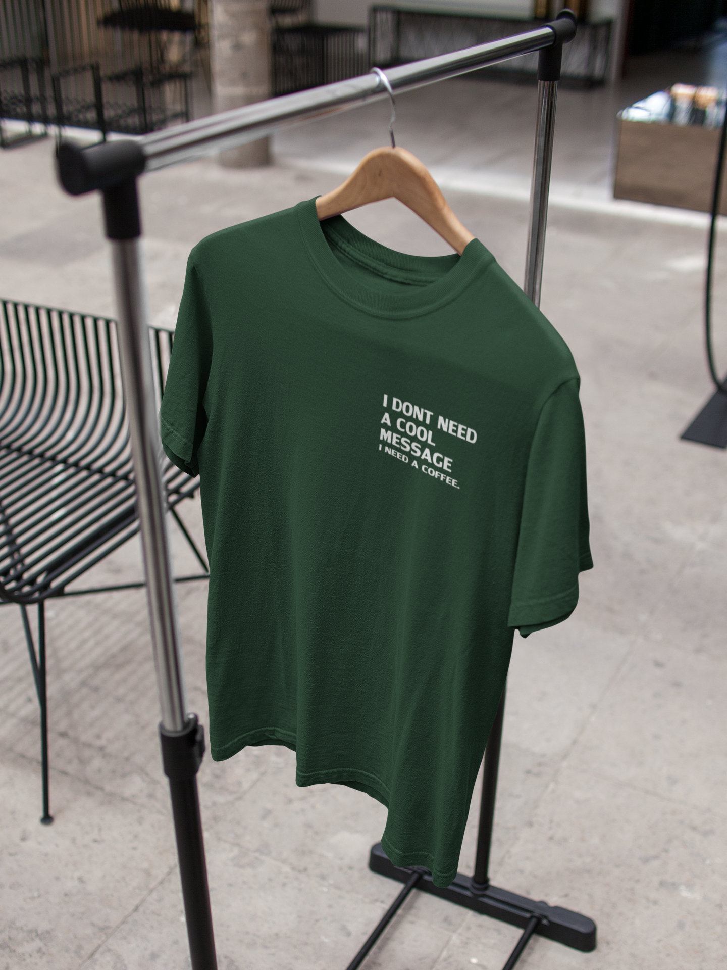 I Dont Need A Cool Message I Need A Coffee Aima Baig Celebrity T-shirt- FunkyTeesClub